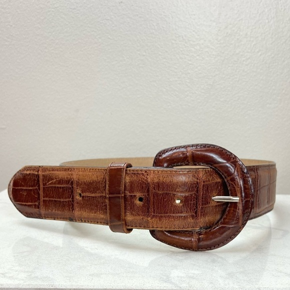 Brown Leather Belt - Picture 1 of 6